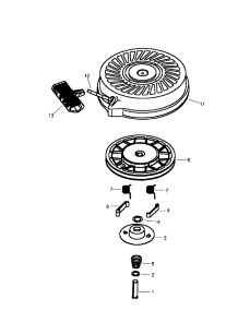 Starter 590694 parts for Craftsman Lawn & Garden Engine 143995500 from AppliancePartsPros.com