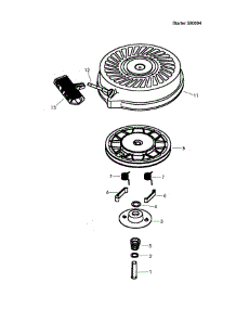 Starter 590694 parts for Craftsman Lawn & Garden Engine 143996002 from AppliancePartsPros.com