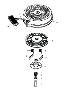 Starter 590694 (71 / 143) parts for Craftsman Lawn & Garden Engine 143996200 from AppliancePartsPros.com