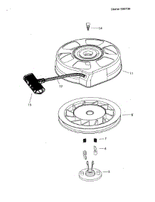 Starter 590739 parts for Craftsman Lawn & Garden Engine 143996502 from AppliancePartsPros.com