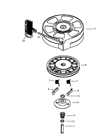 Starter 590702 parts for Craftsman Lawn & Garden Engine 143996504 from AppliancePartsPros.com