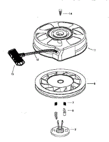 Starter 590739  Div 71 / 143 parts for Craftsman Lawn & Garden Engine 143996508 from AppliancePartsPros.com