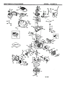 Craftsman 4-Cycle Engine parts for Craftsman Lawn & Garden Engine 143996712 from AppliancePartsPros.com