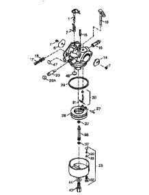 Carburetor 640052 (71 / 143) parts for Craftsman Lawn & Garden Engine 143999007 from AppliancePartsPros.com