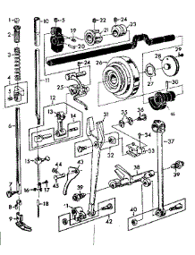 Unit Parts parts for Kenmore Mechanical Sewing Machine 148.11150 (14811150, 148 11150) from AppliancePartsPros.com
