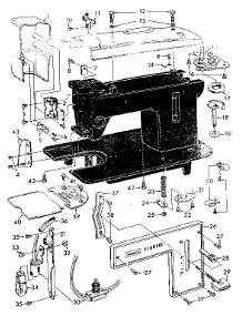 Base Assembly parts for Kenmore Mechanical Sewing Machine 148.11170 (14811170, 148 11170) from AppliancePartsPros.com