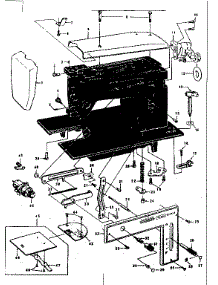 Base Assembly parts for Kenmore Mechanical Sewing Machine 148.12011 (14812011, 148 12011) from AppliancePartsPros.com