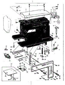 Base Assembly parts for Kenmore Mechanical Sewing Machine 148.12040 (14812040, 148 12040) from AppliancePartsPros.com