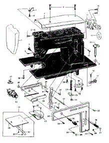 Base Assembly parts for Kenmore Mechanical Sewing Machine 148.12050 (14812050, 148 12050) from AppliancePartsPros.com