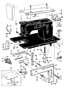 Base Assembly parts for Kenmore Mechanical Sewing Machine 148.12051 (14812051, 148 12051) from AppliancePartsPros.com