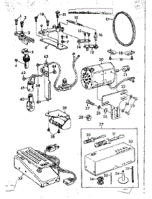 Motor Assembly parts for Kenmore Mechanical Sewing Machine 148.12182 (14812182, 148 12182) from AppliancePartsPros.com
