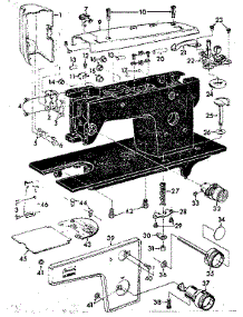 Base Assembly parts for Kenmore Mechanical Sewing Machine 148.12190 (14812190, 148 12190) from AppliancePartsPros.com