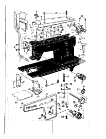 Base Assembly parts for Kenmore Mechanical Sewing Machine 148.12210 (14812210, 148 12210) from AppliancePartsPros.com