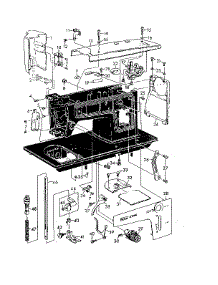 Base Assembly parts for Kenmore Mechanical Sewing Machine 148.12400 (14812400, 148 12400) from AppliancePartsPros.com