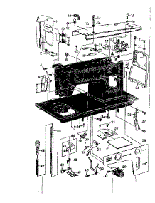 Base Assembly parts for Kenmore Mechanical Sewing Machine 148.12500 (14812500, 148 12500) from AppliancePartsPros.com