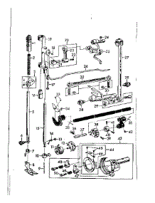 Shuttle Assembly parts for Kenmore Mechanical Sewing Machine 148.13000 (14813000, 148 13000) from AppliancePartsPros.com