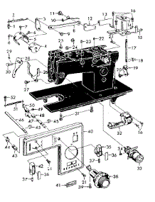 Tension Dial And Lift Levers parts for Kenmore Mechanical Sewing Machine 148.13023 (14813023, 148 13023) from AppliancePartsPros.com