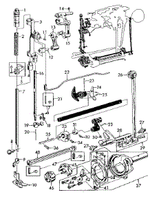 Shuttle Assembly parts for Kenmore Mechanical Sewing Machine 148.13023 (14813023, 148 13023) from AppliancePartsPros.com