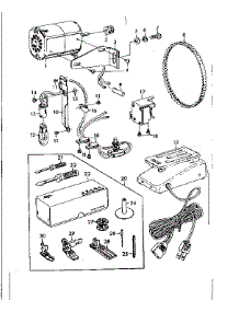 Motor And Attachment Parts parts for Kenmore Mechanical Sewing Machine 148.13100 (14813100, 148 13100) from AppliancePartsPros.com