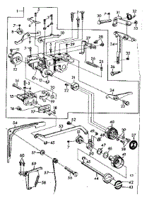 Zigzag Mechanism Assembly parts for Kenmore Mechanical Sewing Machine 148.13101 (14813101, 148 13101) from AppliancePartsPros.com