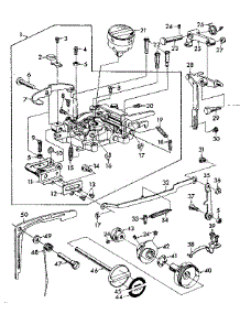 Zigzag Mechanism Assembly parts for Kenmore Mechanical Sewing Machine 148.13110 (14813110, 148 13110) from AppliancePartsPros.com