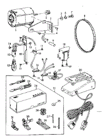 Motor And Attachment Parts parts for Kenmore Mechanical Sewing Machine 148.13110 (14813110, 148 13110) from AppliancePartsPros.com