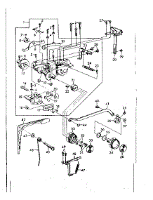 Zigzag Mechanism Assembly parts for Kenmore Mechanical Sewing Machine 148.13220 (14813220, 148 13220) from AppliancePartsPros.com
