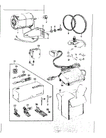 Motor And Attachment Parts parts for Kenmore Mechanical Sewing Machine 148.14221 (14814221, 148 14221) from AppliancePartsPros.com
