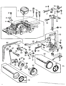 Zigzag Mechanism Assembly parts for Kenmore Mechanical Sewing Machine 148.15210 (14815210, 148 15210) from AppliancePartsPros.com