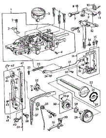 Zigzag Mechanism Assembly parts for Kenmore Mechanical Sewing Machine 148.15700 (14815700, 148 15700) from AppliancePartsPros.com