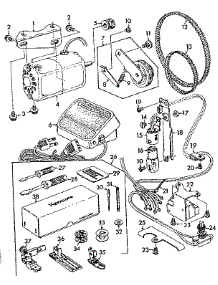 Motor And Attachment Parts parts for Kenmore Mechanical Sewing Machine 148.15700 (14815700, 148 15700) from AppliancePartsPros.com