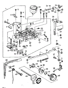 Zigzag Mechanism Assembly parts for Kenmore Mechanical Sewing Machine 148.19370 (14819370, 148 19370) from AppliancePartsPros.com