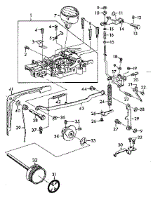 Zigzag Mechanism Assembly parts for Kenmore Mechanical Sewing Machine 148.19371 (14819371, 148 19371) from AppliancePartsPros.com