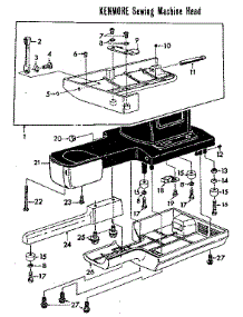 Extension Table parts for Kenmore Mechanical Sewing Machine 148.19372 (14819372, 148 19372) from AppliancePartsPros.com