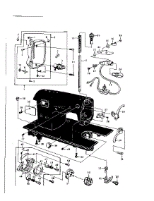 Tension And Shuttle Assembly parts for Kenmore Mechanical Sewing Machine 148296 from AppliancePartsPros.com