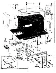 Base Assembly parts for Kenmore Mechanical Sewing Machine 148420 from AppliancePartsPros.com