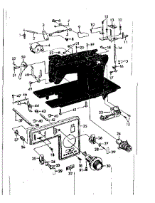 Tension Dial And Lift Levers parts for Kenmore Mechanical Sewing Machine 148531 from AppliancePartsPros.com