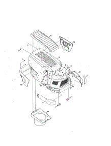 Hood / Grill parts for Mtd Front-Engine Lawn Tractor 14A7A3ZQ099 from AppliancePartsPros.com
