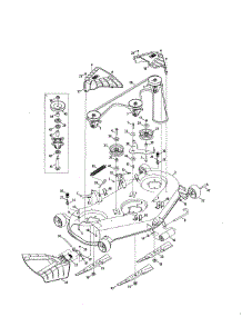 Deck / Spindle parts for Mtd Front-Engine Lawn Tractor 14A7A3ZW099 from AppliancePartsPros.com