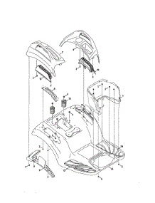 Fender parts for Mtd Riding Mower & Tractor 14A7A5ZQ099 from AppliancePartsPros.com