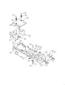 Frame parts for Cub Cadet Front-Engine Lawn Tractor 14AK13BK756 from AppliancePartsPros.com