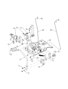 Pedal parts for Cub Cadet Front-Engine Lawn Tractor 14AK13BK756 from AppliancePartsPros.com