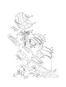 Seat / Fender / Lift parts for Cub Cadet Front-Engine Lawn Tractor 14AK94AK010 from AppliancePartsPros.com