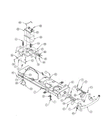 Frame / Battery parts for Mtd Front-Engine Lawn Tractor 14AP805K730 from AppliancePartsPros.com
