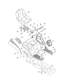 Seat & Fender parts for Mtd Front-Engine Lawn Tractor 14AP805K730 from AppliancePartsPros.com