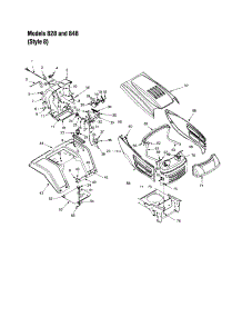 Hood / Grille - Style 8 - 828 And 848 parts for Mtd Front-Engine Lawn Tractor 14AS825H062 from AppliancePartsPros.com