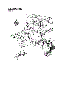 Hood / Grille - Style A - 82A And 84A parts for Mtd Front-Engine Lawn Tractor 14AS825H062 from AppliancePartsPros.com