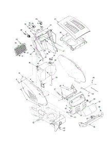 Frame parts for Troy-Bilt Front-Engine Lawn Tractor 14AT809H766 from AppliancePartsPros.com