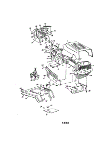 Hood parts for Mtd Front-Engine Lawn Tractor 14BI845H129 from AppliancePartsPros.com