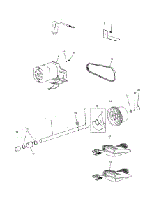 Motor parts for Singer Overlock Sewing Machine 14CG754 from AppliancePartsPros.com